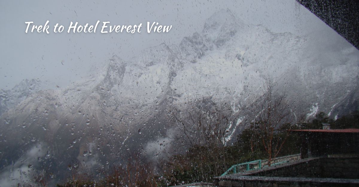 Trek to Hotel Everest View