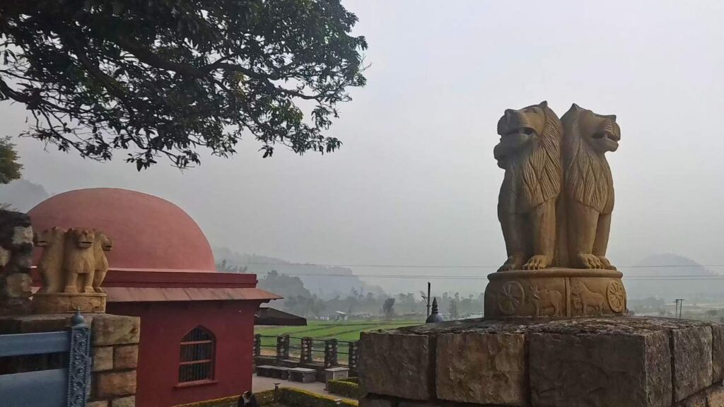 Lion Pillar at Ashoka Rock Edict Kalsi