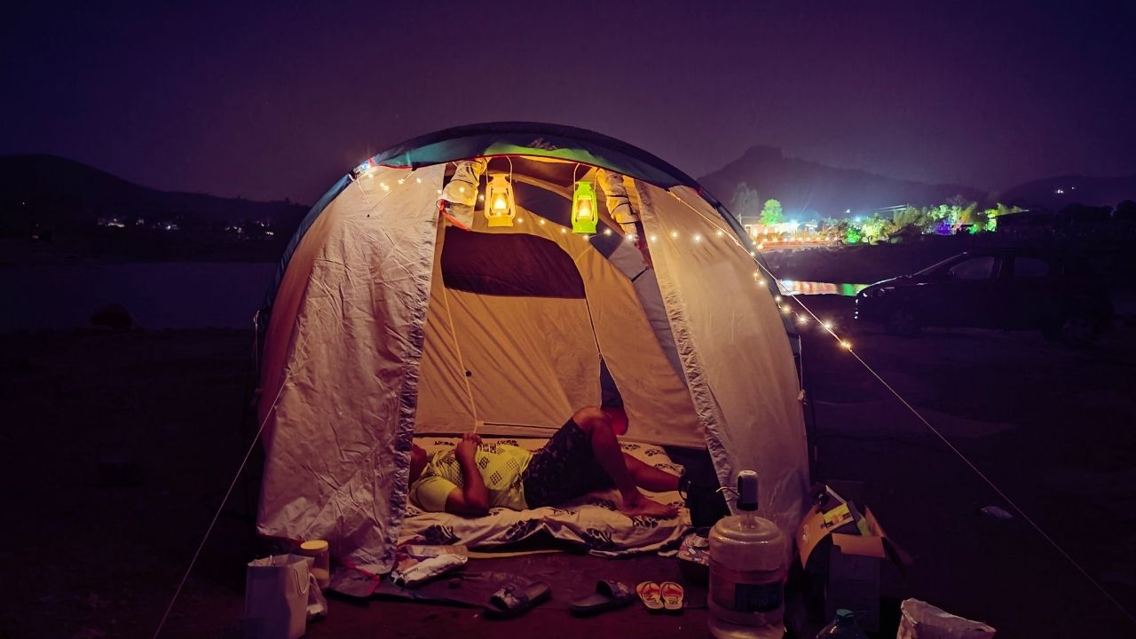 Tents at the campsite
