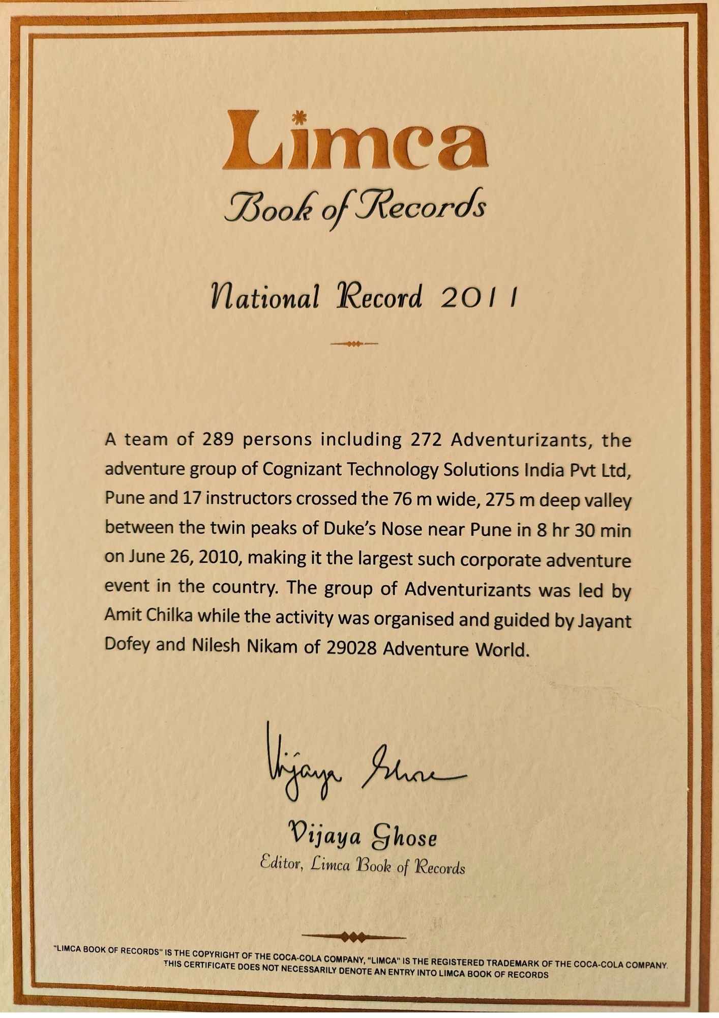 Limca Record 2011