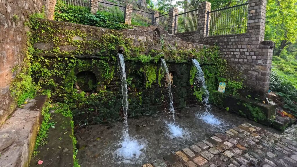 Three water streams natural lake Sitabani Temple